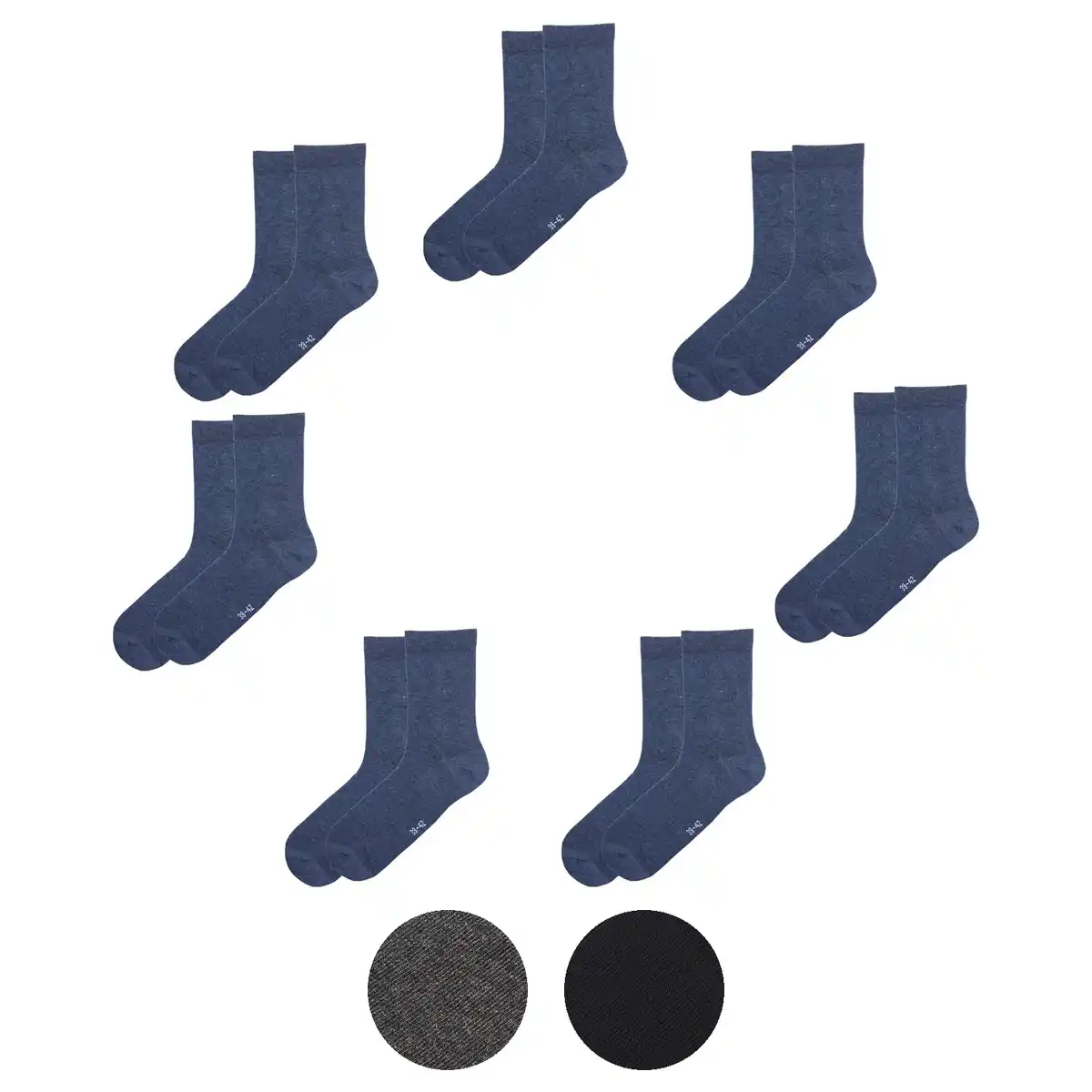 Bild 1 von UP2FASHION Damen oder Herren Socken 7er-Set