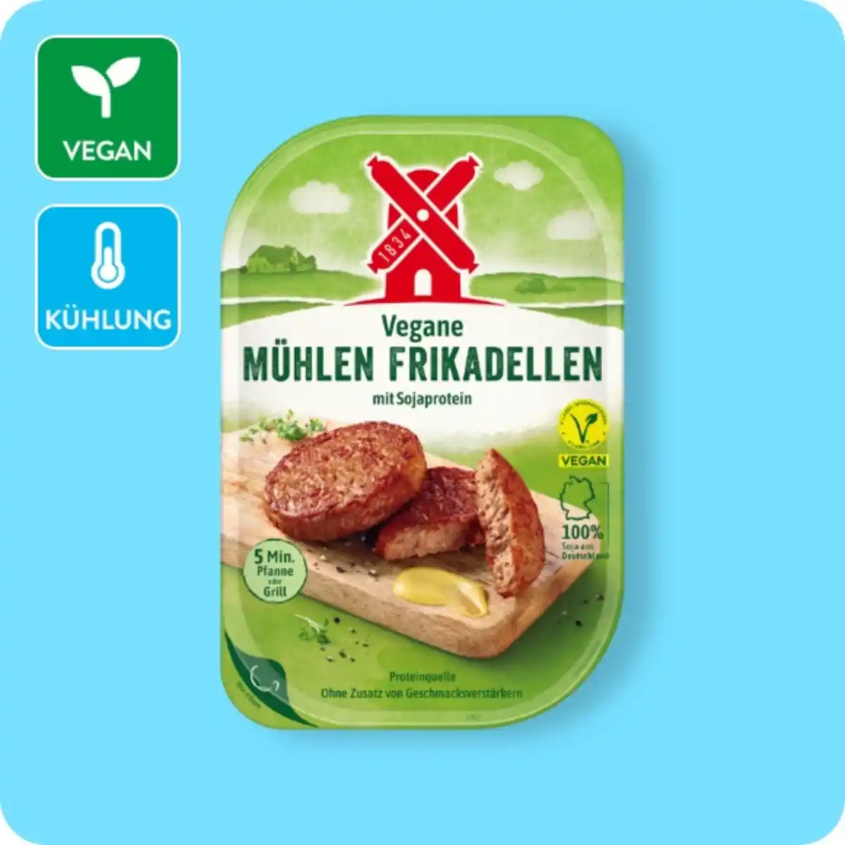 Bild 1 von RÜGENWALDER Vegane Pfannen-Vielfalt, Mühlen-Frikadellen