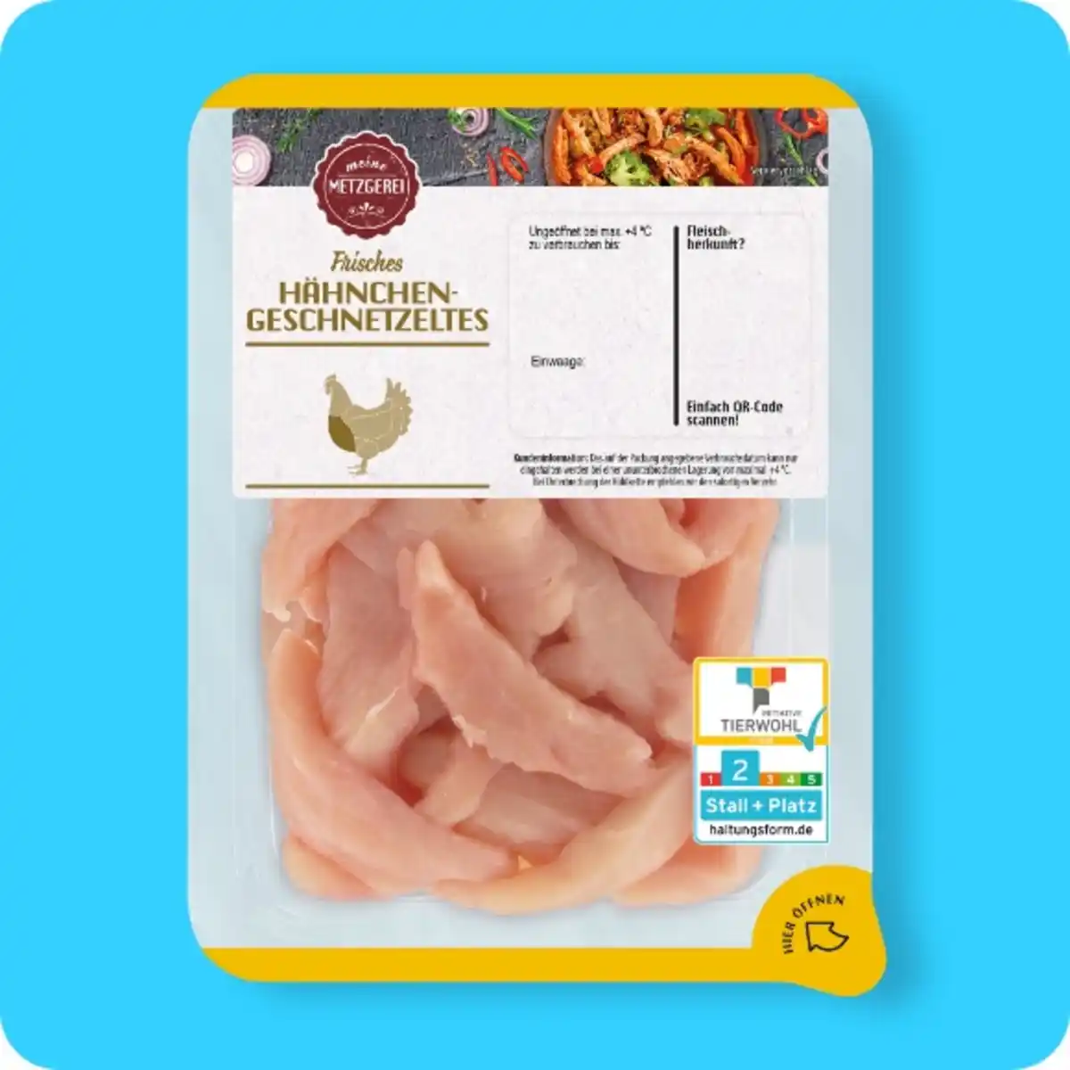 Bild 1 von MEINE METZGEREI Hähnchen-Geschnetzeltes, Haltungsform 2²