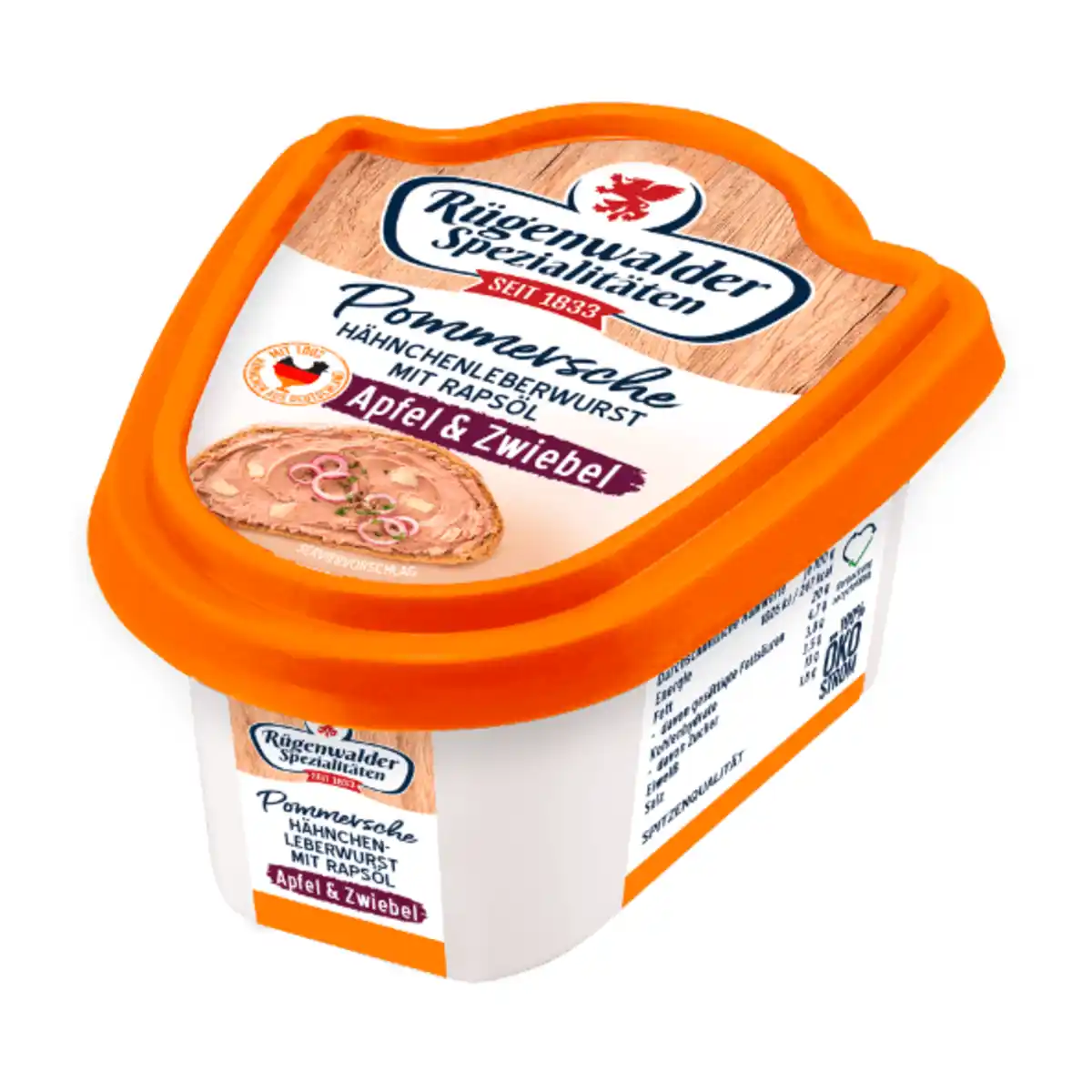 Bild 4 von RÜGENWALDER SPEZIALITÄTEN Pommersche Hähnchenleberwurst 125g