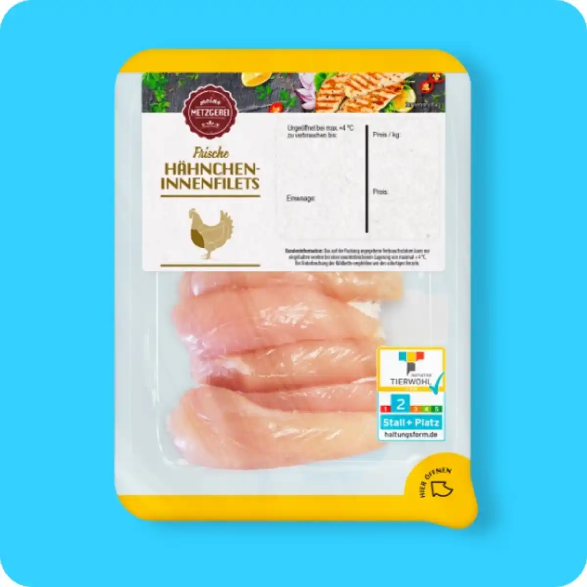 Bild 1 von MEINE METZGEREI Hähnchen-Innenfilets, Haltungsform 2²