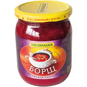 Suppe "Borschtsch" mit Weißkohl