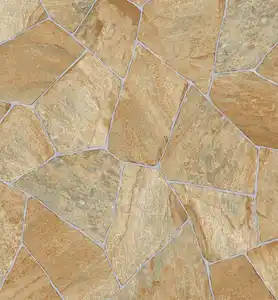 Bodenbelag Vinyl 3 m Bruchsteinoptik beige