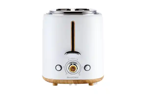 Bild 2 von SILVERCREST® KITCHEN TOOLS Doppelschlitz-Toaster »STH 900 B2«, mit Elementen in Holzoptik