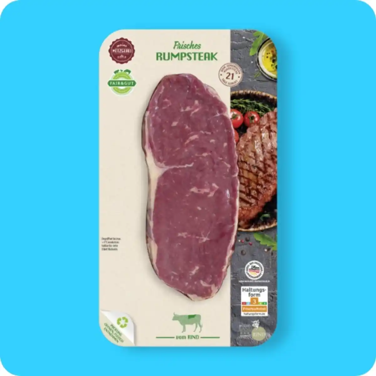 Bild 1 von FAIR & GUT Rumpsteak, Haltungsform 3²