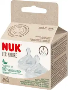 NUK Trinksauger For Nature Silikon Gr. S, ab 6 Monaten, 2 St