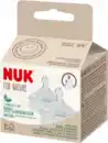 Bild 1 von NUK Trinksauger For Nature Silikon Gr. S, ab 6 Monaten, 2 St