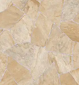 Bodenbelag Vinyl 4 m Bruchsteinoptik beige