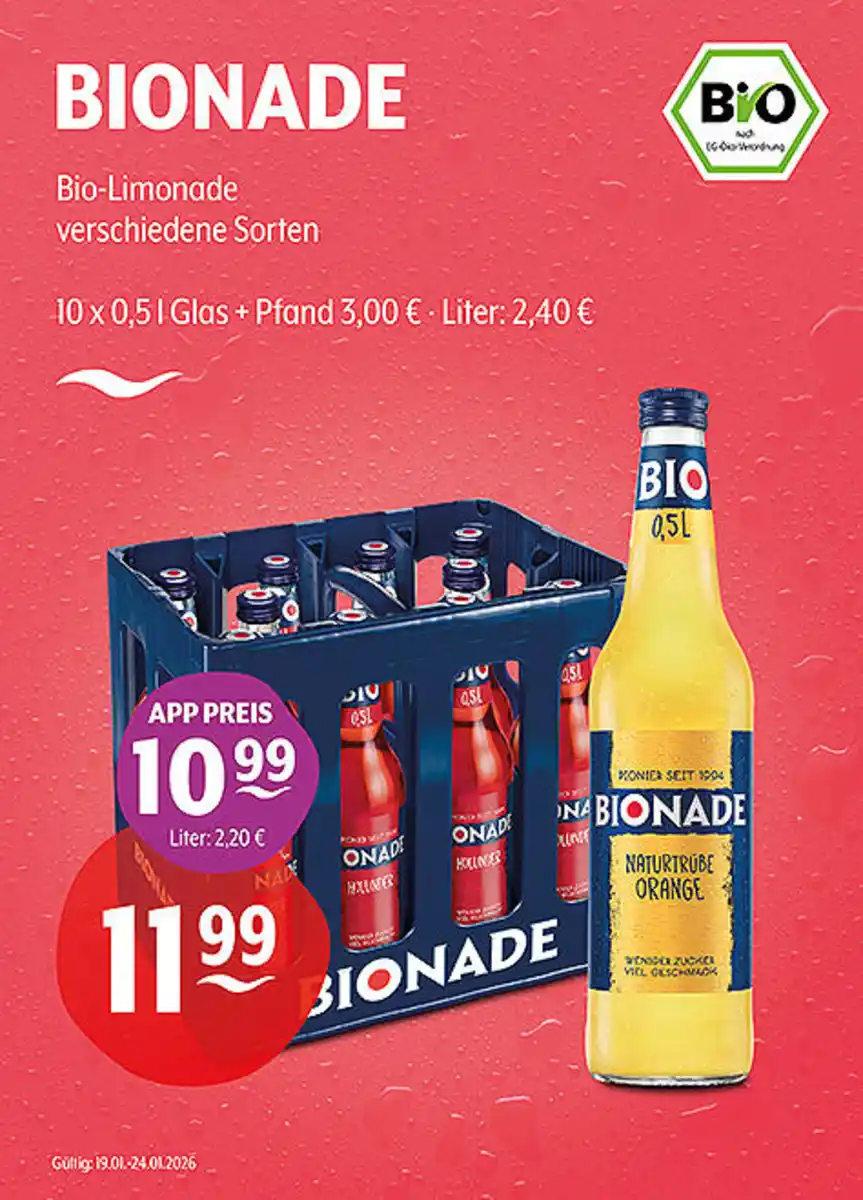 Bild 1 von BIONADE Bio-Limonade verschiedene Sorten