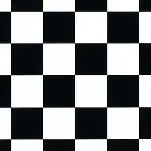 Bodenbelag Vinyl 4 m Trail Schachbrett schwarz/weiß