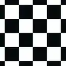 Bild 1 von Bodenbelag Vinyl 4 m Trail Schachbrett schwarz/weiß