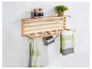 Bild 2 von Wenko Bambus Universal Küchenorganizer (Bambus Wandregal mit Haken)