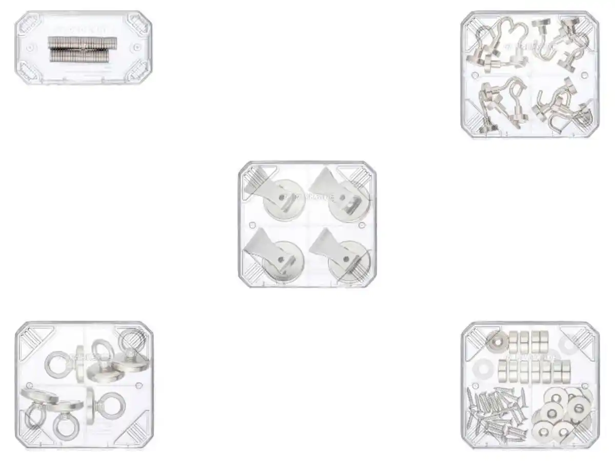 Bild 1 von PARKSIDE® Neodym-Magnete / Magnethalter mit Clip / Magnethaken / Ösenmagnete / Senkkopf-Topfmagnet-Set