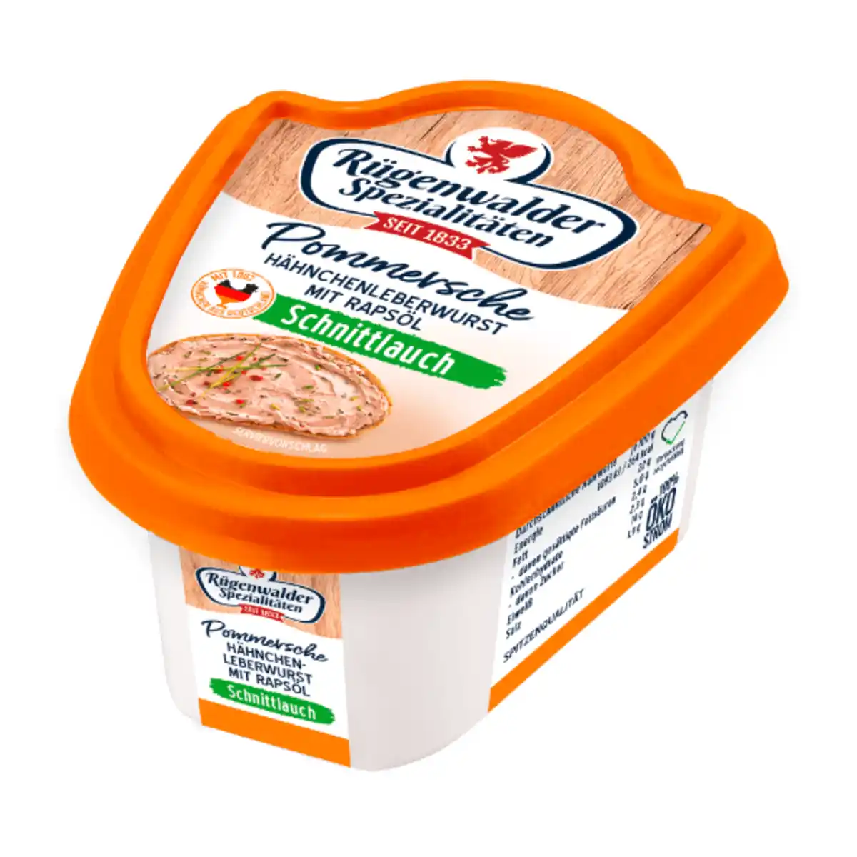 Bild 2 von RÜGENWALDER SPEZIALITÄTEN Pommersche Hähnchenleberwurst 125g