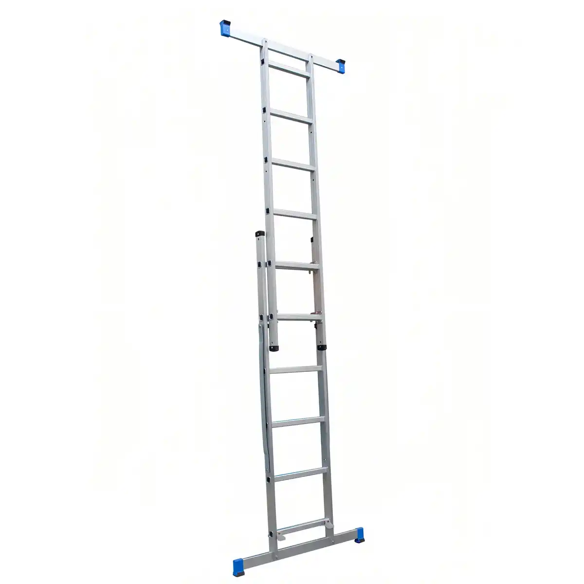 Bild 3 von Gerüstleiter mit Plattform, 3-in-1, klappbar, Tragfähigkeit 150 kg, Aluminium