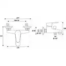 Bild 2 von WELLWATER Armatur »Pisa BA-EHM«, BxHxT: 17,5 x 23,2 x 14,5 cm, verchromt