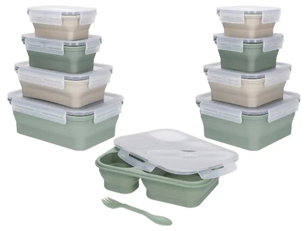 Bild 1 von SILVERCREST® Faltbare Frischhaltedosen / Lunchbox