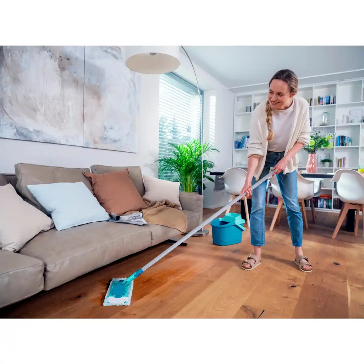 Bild 2 von LEIFHEIT Bodenwischer »PowerClean«, 140 cm Stiel