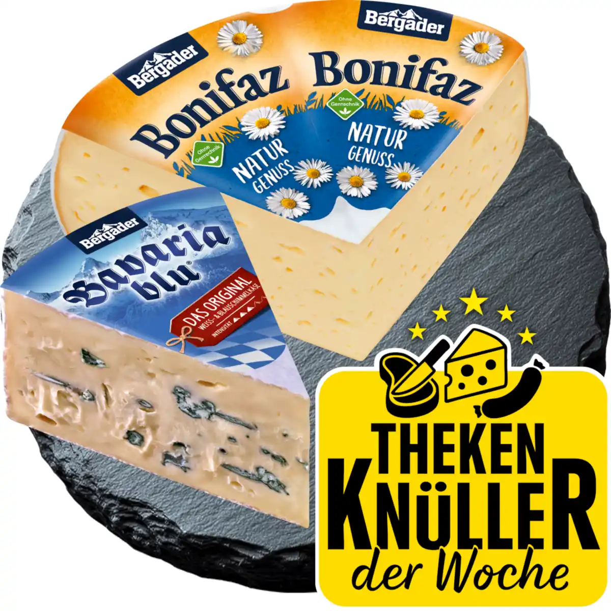 Bild 1 von Bergader Almkäse, Bonifaz oder Bavaria blu*