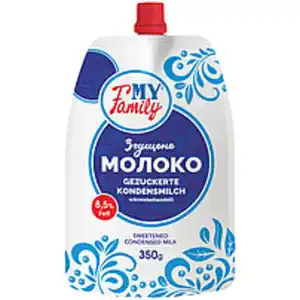 "MY FAMILY" Gezuckerte Kondensmilch, wärmebehandelt, 8,5% Fe...