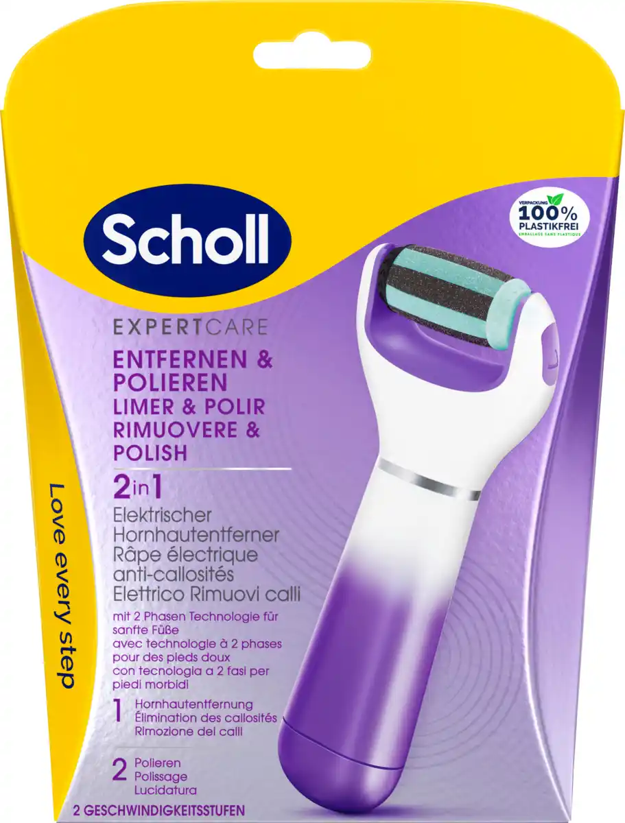 Bild 1 von Scholl Elektrischer Hornhautentferner Expert Care lila, 1 St