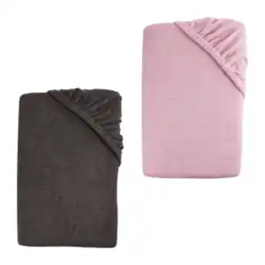 NOVITESSE Jersey-Frottee-Spannbetttuch, B x L: ca. 90 x 200 cm