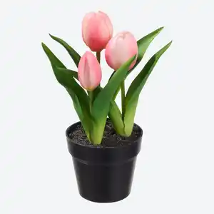 Kunstblume Tulpe im Topf, Ø ca. 9, Höhe ca. 23 cm