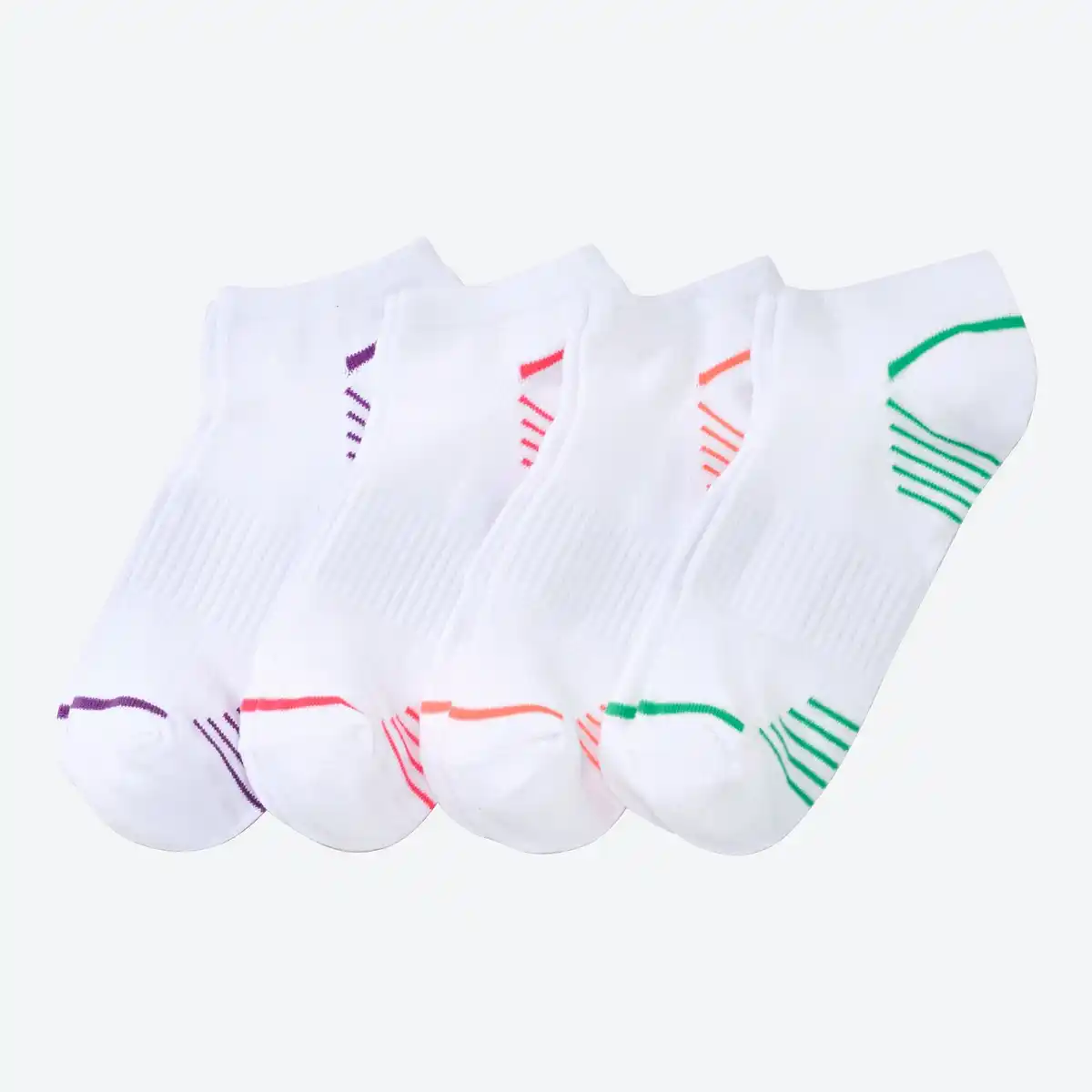 Bild 1 von Damen-Sport-Sneaker-Socken mit Dehnungszone, 4er-Pack