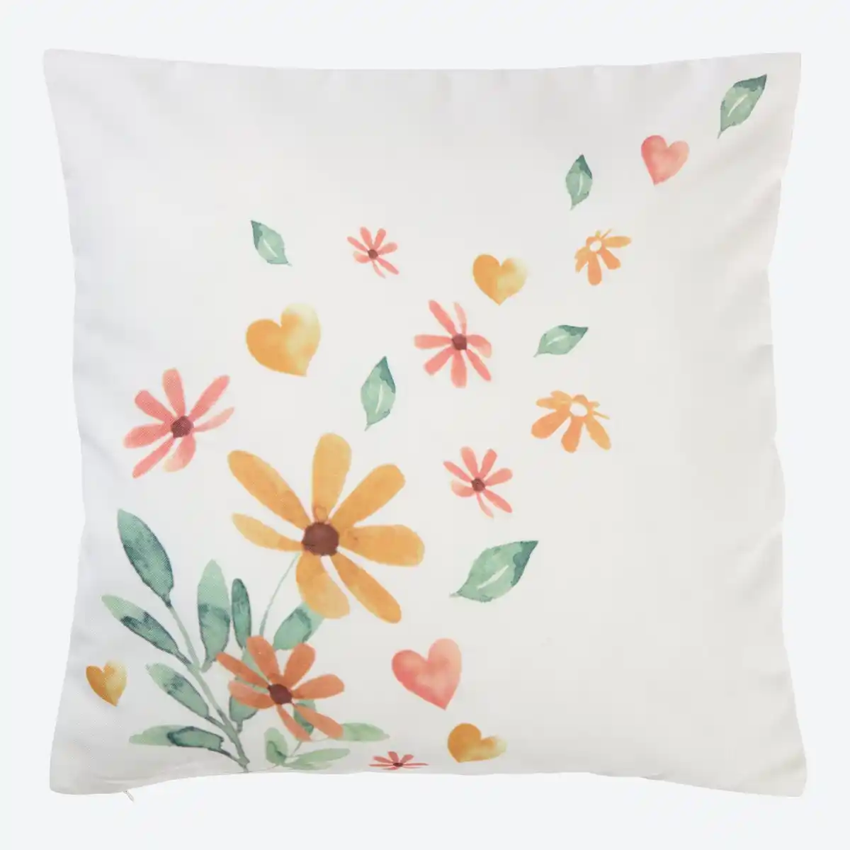 Bild 1 von Kissenhülle mit Blumen-Motiv, ca. 40x40 cm