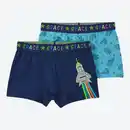 Bild 1 von Kinder-Jungen-Retroshorts mit Raketen-Motiv, 2er-Pack
