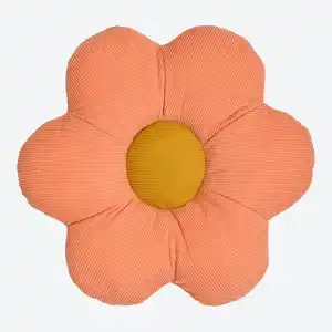 Dekokissen "Blume" in Cordoptik, ca. 42x42 cm