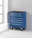 Bild 2 von Werkstattwagen, blau, 7 Schubladen, ca. 62 x 33 x 78 cm