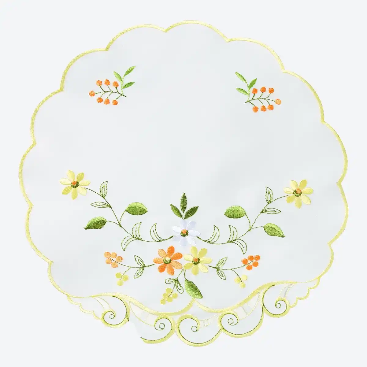 Bild 1 von Deckchen mit floraler Stickerei, Ø ca. 29 cm