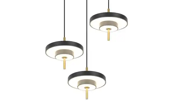 Bild 4 von LED-Pendelleuchte Keaton, schwarz/gold, 3-flammig, inkl. Switchdimmer