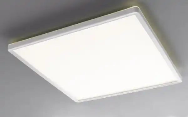 Bild 2 von LED-Deckenleuchte Plain, weiß/silber, 42 cm