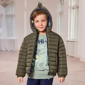 Kinder-Jungen-Wendejacke mit Reflektoren