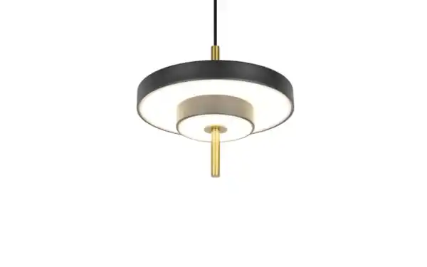 Bild 2 von LED-Pendelleuchte Keaton, schwarz/gold, 1-flammig, inkl. Switchdimmer
