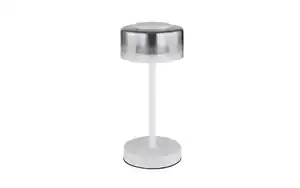 LED-Tischleuchte Belinda, weiß/rauchfarbig