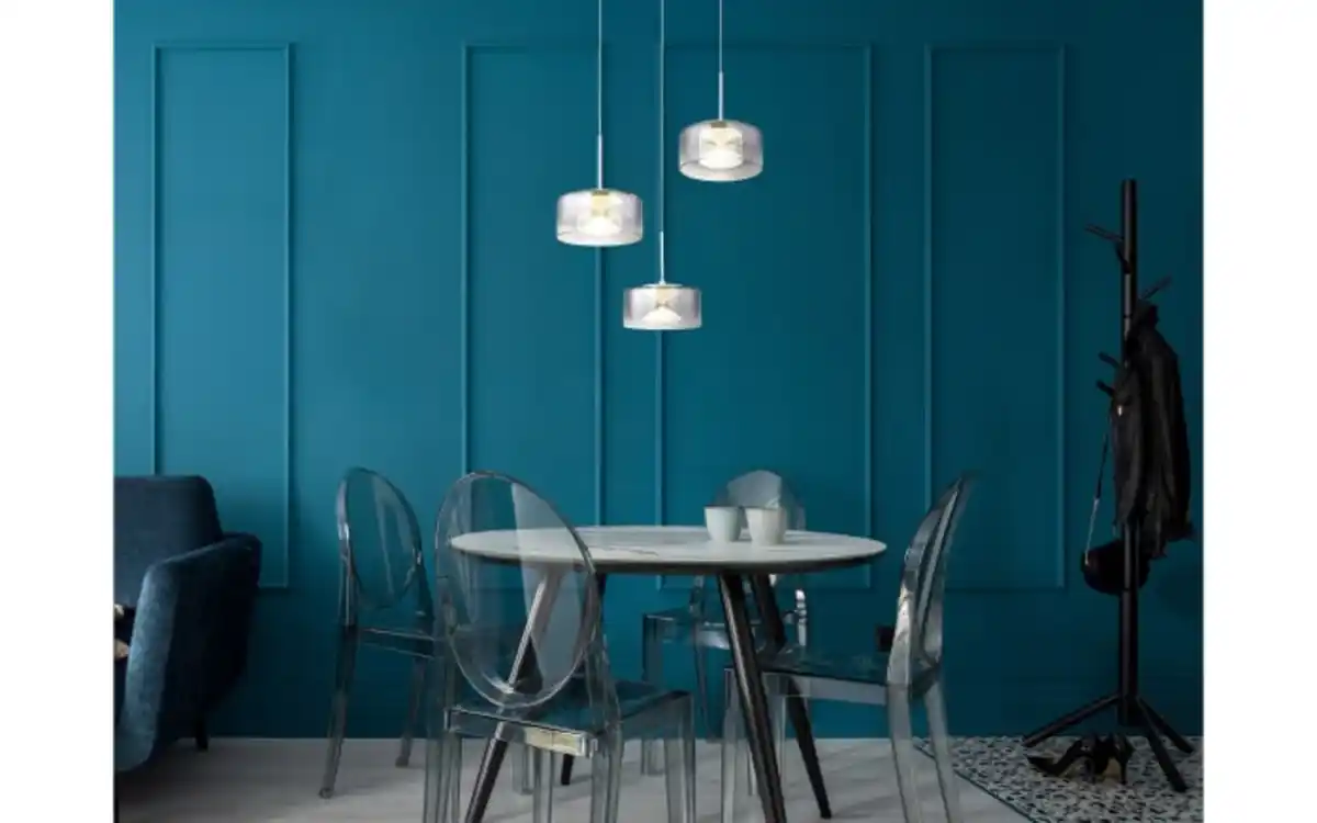 Bild 4 von LED-Pendelleuchte Belinda, weiß/rauchfarbig