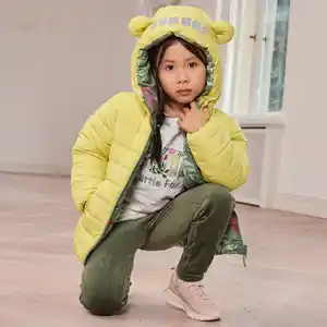 Kinder-Mädchen-Wendejacke mit Reflektoren