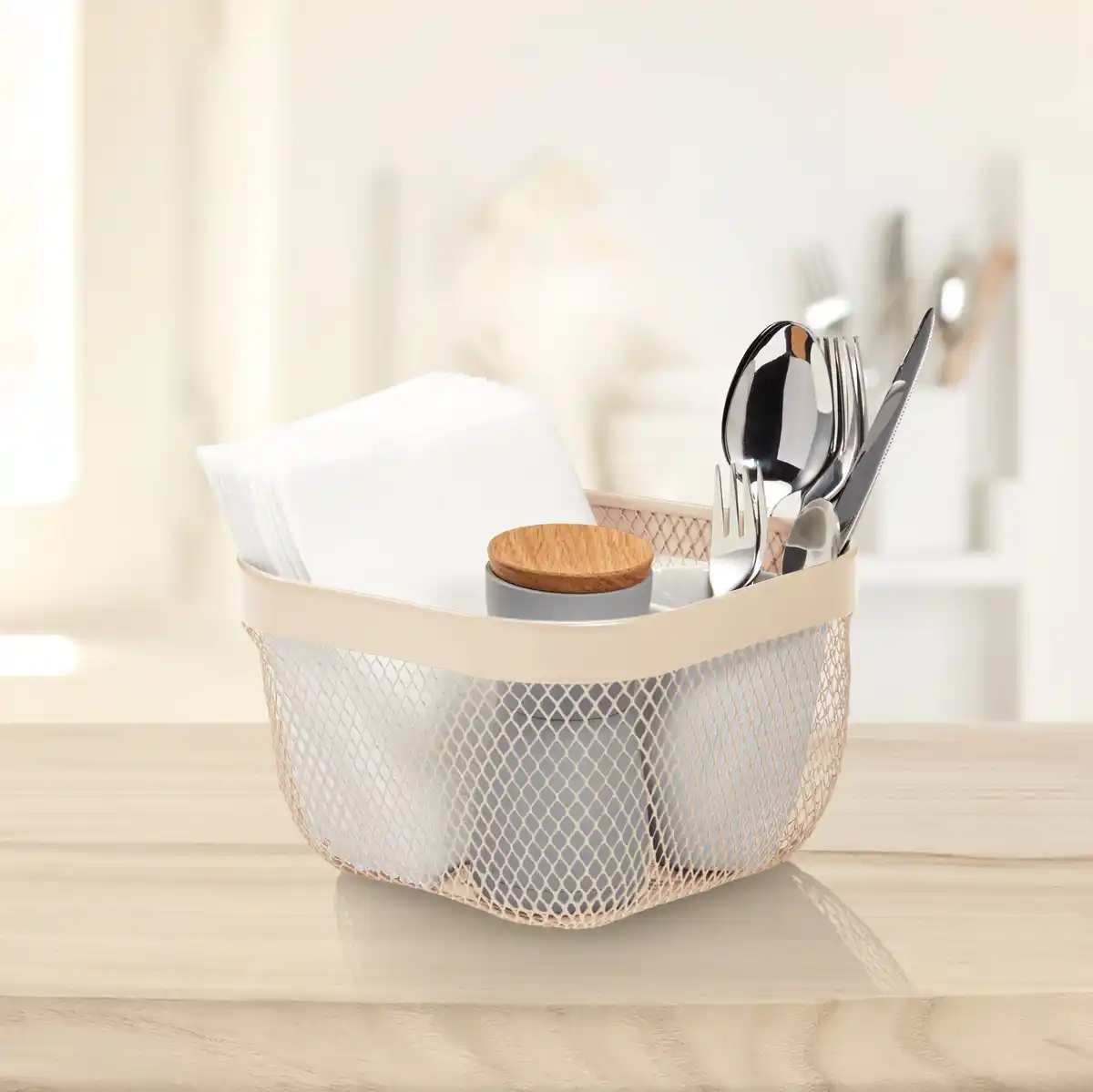 Bild 1 von Aufbewahrungs-Drahtkorb, ca. 20x20x13 cm