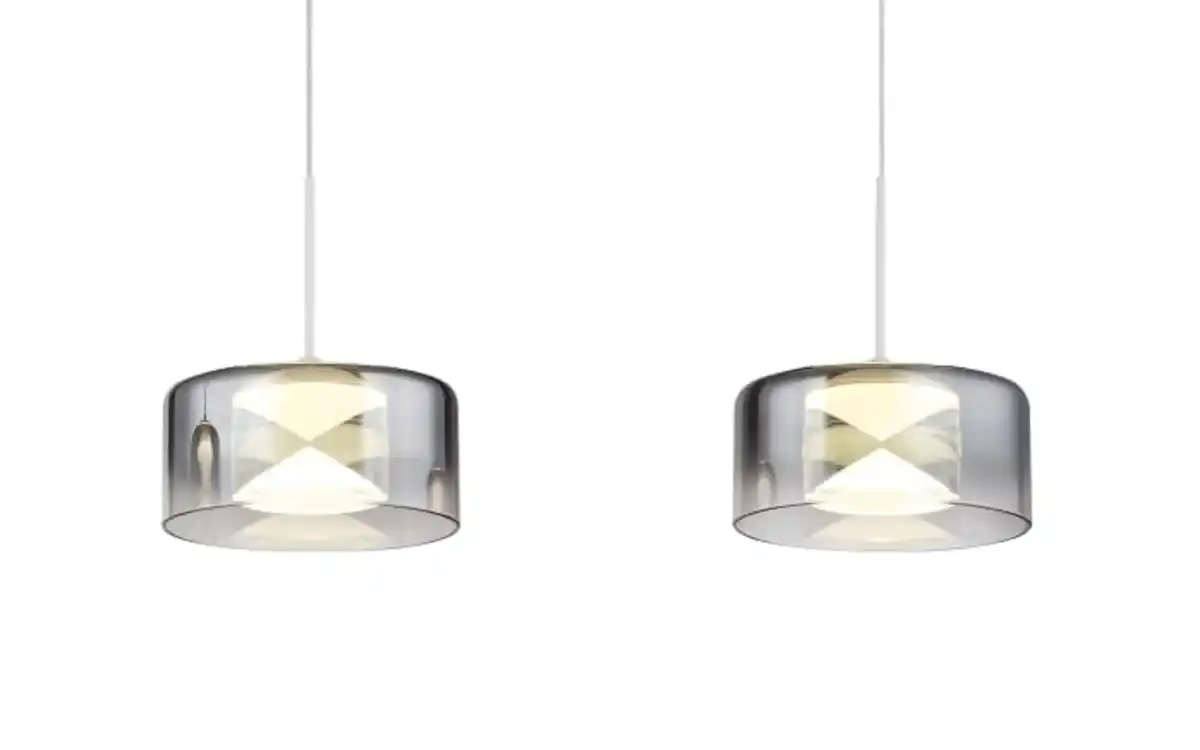 Bild 4 von LED-Pendelleuchte Belinda, weiß/rauchfarbig