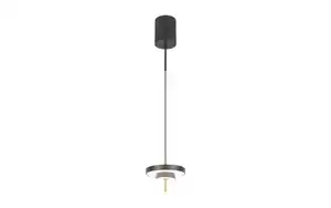 LED-Pendelleuchte Keaton, schwarz/gold, 1-flammig, inkl. Switchdimmer