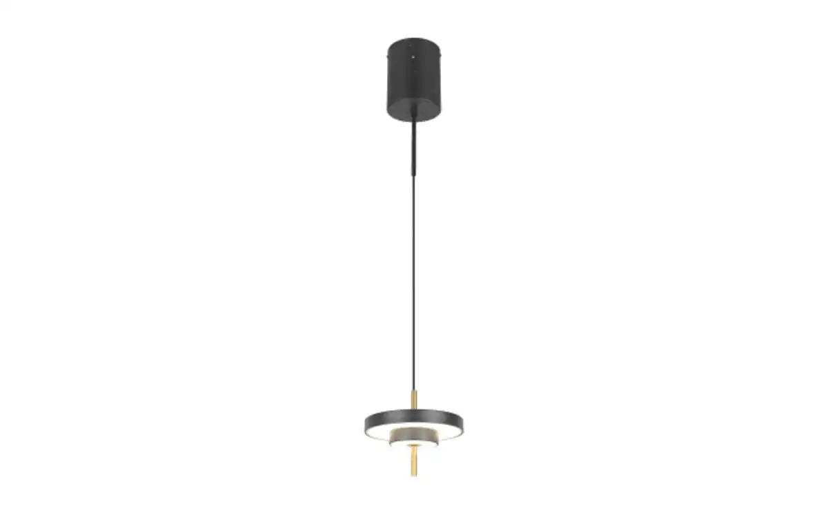 Bild 1 von LED-Pendelleuchte Keaton, schwarz/gold, 1-flammig, inkl. Switchdimmer