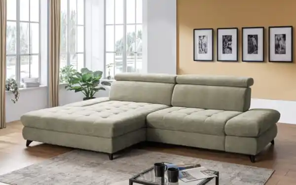 Bild 2 von Wohnlandschaft Carolina, lindgrün, inkl. Schwenkrücken