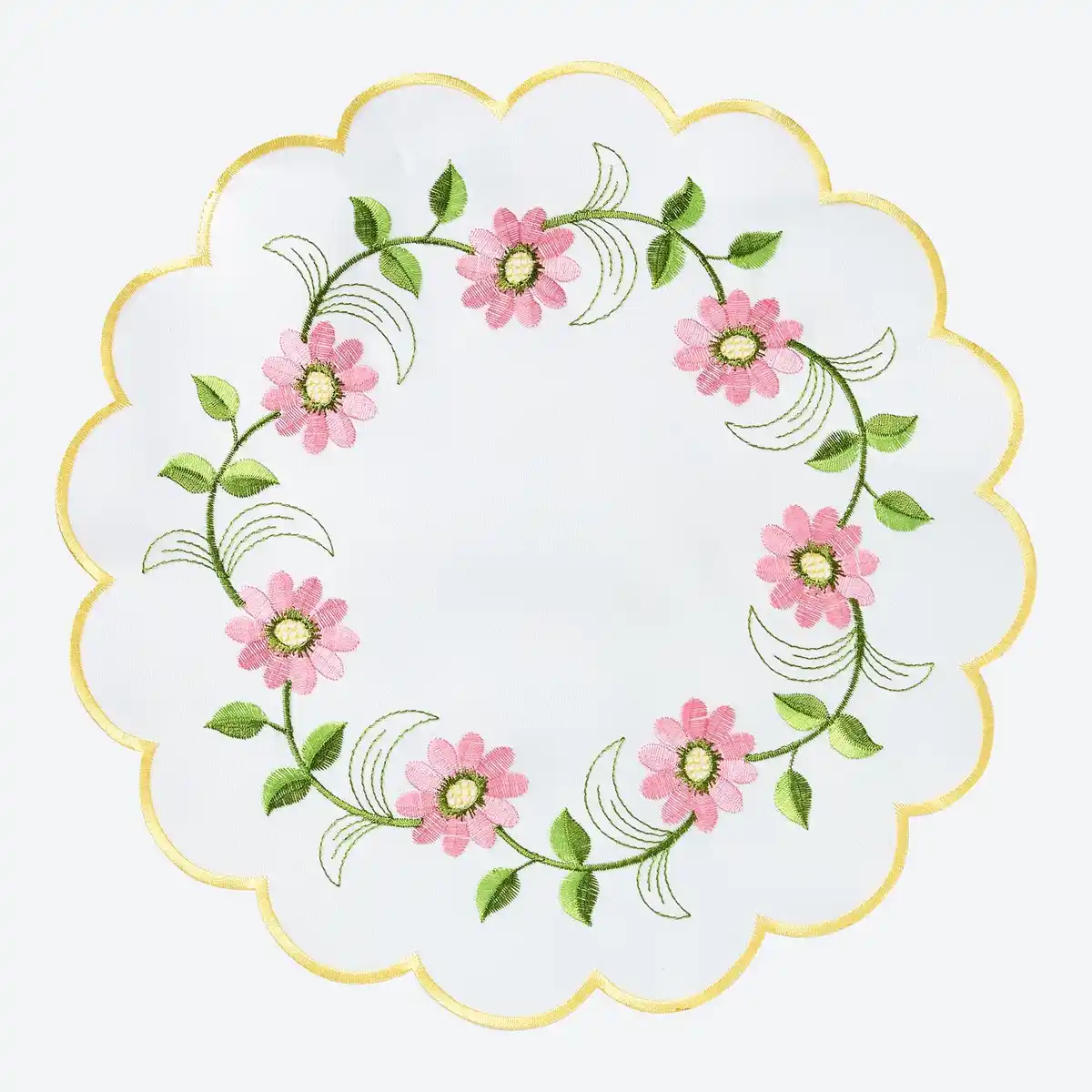 Bild 1 von Deckchen mit floraler Stickerei, Ø ca. 29 cm