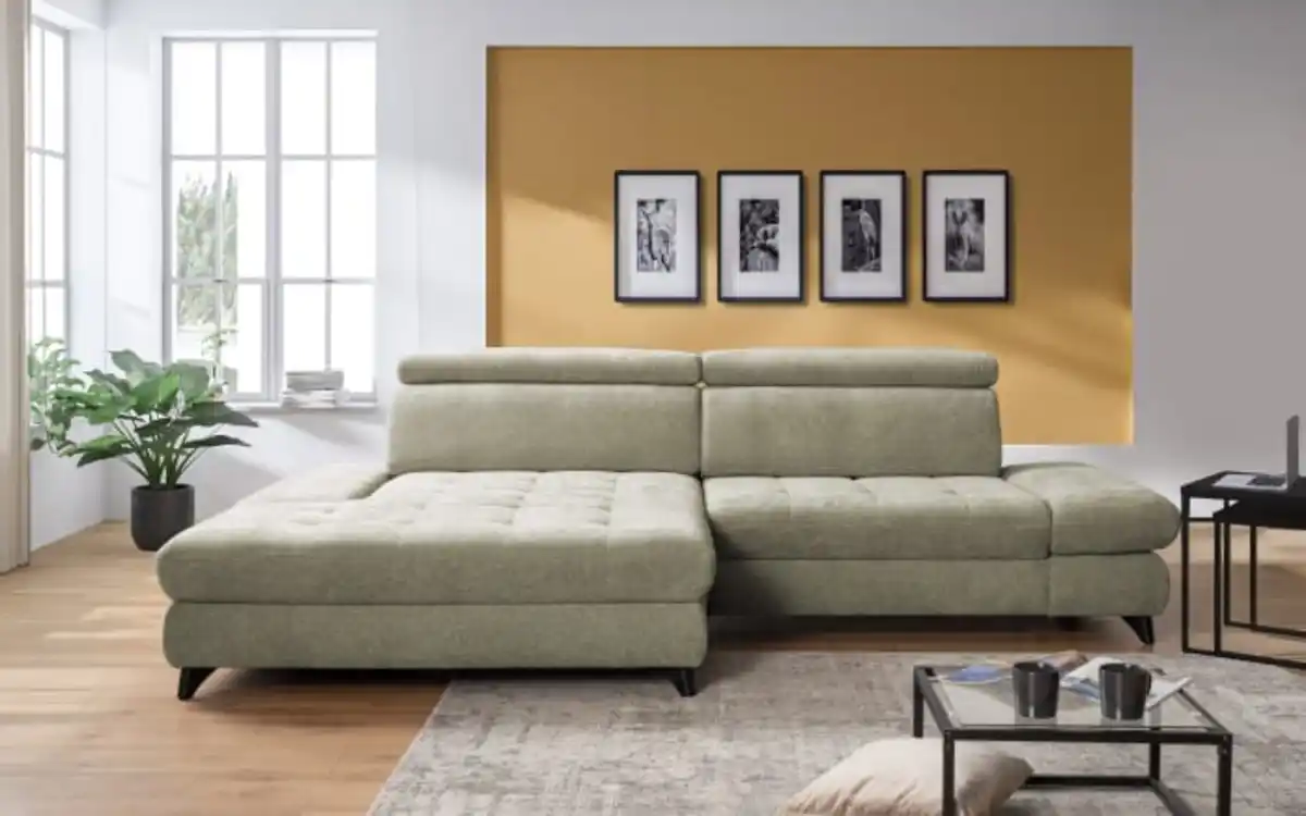 Bild 3 von Wohnlandschaft Carolina, lindgrün, inkl. Schwenkrücken