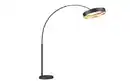 Bild 1 von LED-Bogenleuchte Loop, schwarz/gold, inkl. Ausziehfunktion