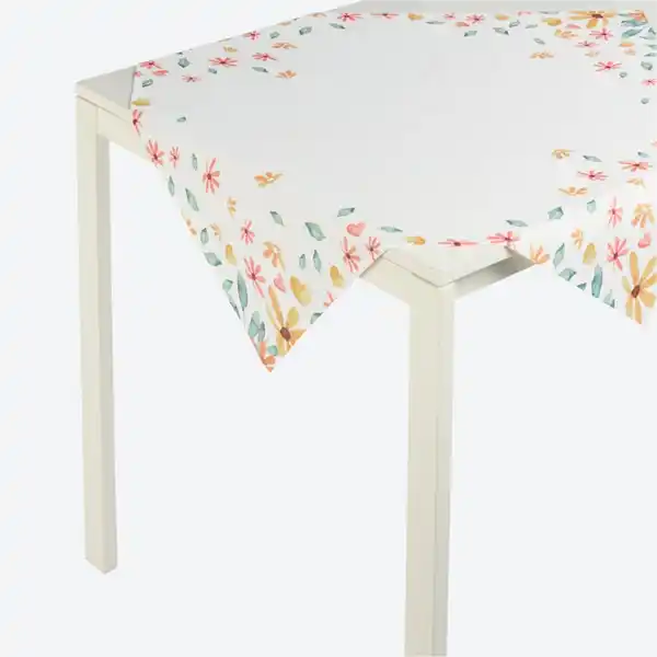 Bild 2 von Mitteldecke mit Blumen-Muster, ca. 80x80 cm