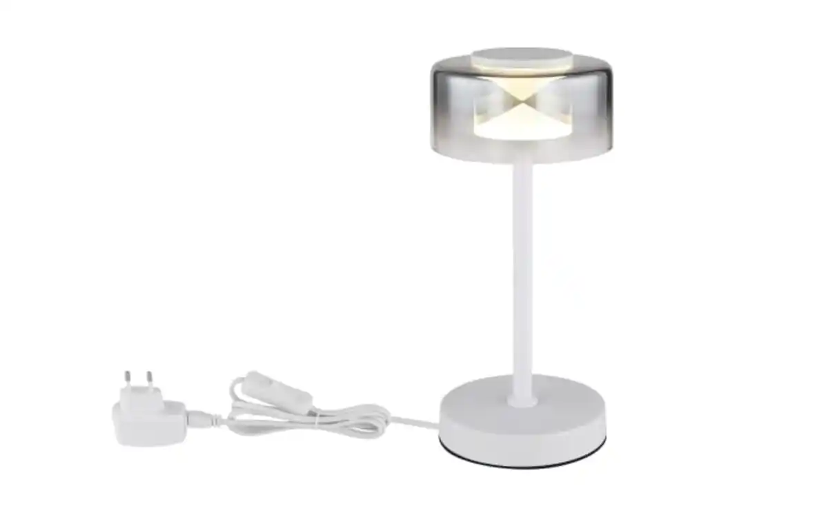 Bild 3 von LED-Tischleuchte Belinda, weiß/rauchfarbig